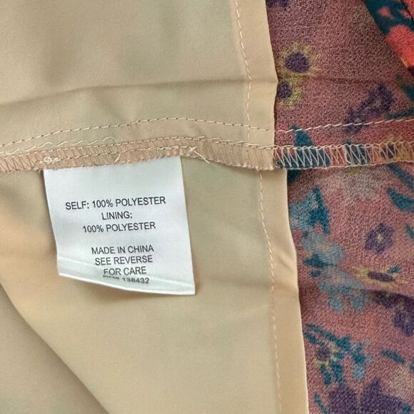 Modcloth Floral Polyester Flowy Shift Dress NWOT - Women’s US XL - Picture 7 of 8